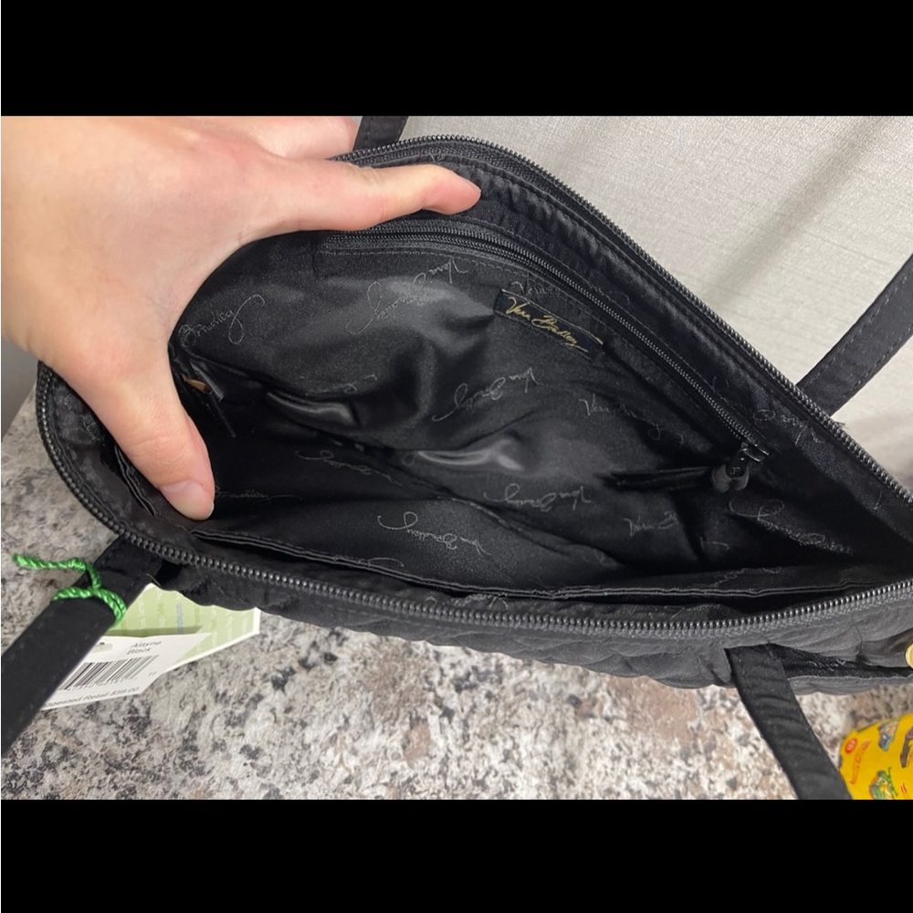 Vera Bradley Quilted Black Shoulder Bag - Picture 2 of 6